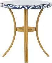 Beliani Bistro staliukas RIFREDDO 70 cm, grūdintas stiklas, mėlynas