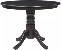Beliani Valgomojo stalas AKRON juodas 100 cm