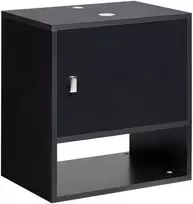 Beliani Pakabinama vonios spintelė po praustuvu LIMERIA 45 cm juoda