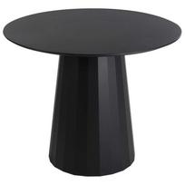 Beliani Valgomojo stalas PLATO juodas 100 cm metalinis