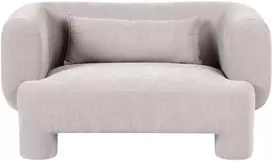 Beliani Dvivietė sofa HOGBO smėlio spalvos