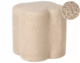 Beliani Pufas MANCOS, boucle audinys, smėlio spalvos