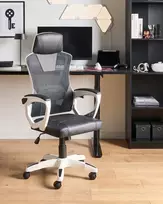 Beliani Biuro kėdė IGNIS dirbtinė oda balta