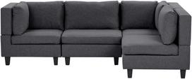 Sofa Beliani Modulinis 4 vietų kampas UNSTAD kairinis tamsiai pilkas