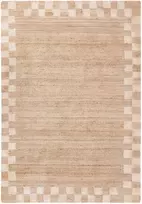 Beliani Kilimas BEED šviesiai smėlio spalvos 160 x 230 cm džiutas