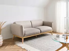 Beliani Trivietė sofa LJUNG, šviesiai ruda