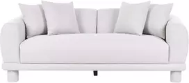 Beliani Trivietė sofa PORI Šviesiai pilka