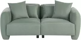 Beliani 3 vietų sofa EKENES šviesiai žalia