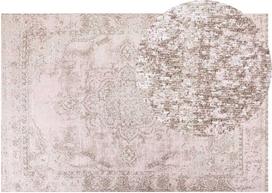 Beliani Kilimas MATARIM rožinis 200 x 300 cm medvilninis