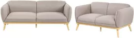 Sofa Beliani 5 vietų poilsio baldų komplektas LJUNG šviesiai rudas