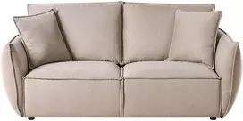 Beliani Trivietė sofa KUNES smėlio spalvos