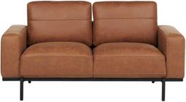 Beliani Dvivietė sofa SOVIK iš dirbtinės odos, ruda