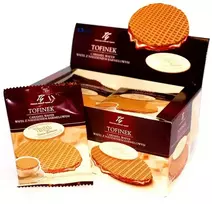 Karameliniai vafliai TAGO TOFINEK 40 g
