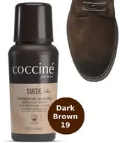 Tamsiai ruda zomšos ir nubuko spalvos atnaujinimo priemonė – Coccine Suede, Dark Brown, 75 ml