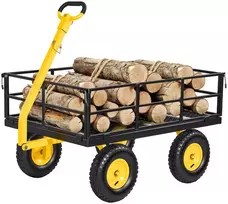 VEVOR Plieninis sodo vežimėlis 544 kg