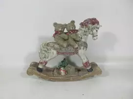 Mondex Since 1986 SANTA LILA Figūra arkliukas ant bėgikų 25,5x7x21cm
