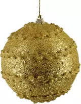 Mondex Since 1986 SANTA LILA Kalėdinis rutulys 10 cm dekoruotas, putų polistirolo