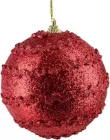 Mondex Since 1986 SANTA LILA Kalėdinis rutulys 10 cm dekoruotas, putų polistirolo