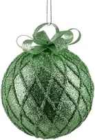 Mondex Since 1986 SANTA LILA Kalėdinis rutulys 10 cm dekoruotas, putų polistirolo