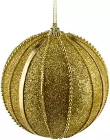 Mondex Since 1986 SANTA LILA Kalėdinis rutulys 10 cm dekoruotas, putų polistirolo
