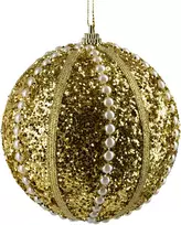 Mondex Since 1986 SANTA LILA Kalėdinis rutulys 10 cm dekoruotas, putų polistirolo