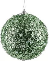 Mondex Since 1986 SANTA LILA Kalėdinis rutulys 10 cm dekoruotas, putų polistirolo