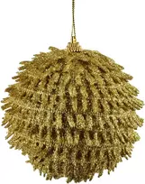 Mondex Since 1986 SANTA LILA Kalėdinis rutulys 10 cm dekoruotas, putų polistirolo