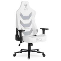 Žaidimų kėdė balta / juoda su TILT mechanizmu – ergonomiška ir stilinga