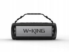 W-KING D8 wireless Bluetooth speaker black and silver