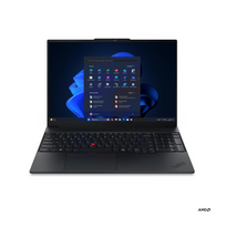 Lenovo ThinkPad E16 G4 AMD | Black | 16 " | IPS | 1920 x 1200 pixels | WUXGA | Anti-glare | AMD Ryzen AI 7 | 345 | 16GB | SODIMM DDR5 | Solid-state drive capacity 512GB | AMD Radeon 820M Graphics | Windows 11 Pro | 802.11be | Bluetooth version 5.4