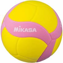 Mikasa VS160W geltonai rožinis tinklinio kamuolys 4 dydžio