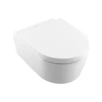 Villeroy & Boch Avento - pakabinamas unitazas, švelnaus uždarymo, DirectFlush, CeramicPlus, Alpine white 5656HRR1