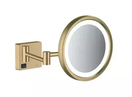 Hansgrohe AddStoris - Sieninis kosmetinis veidrodis su LED apšvietimu, šlifuoto bronzos spalvos 41790140