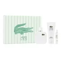 „Lacoste Eau L12,12 Blanc“ tualetinis vanduo, 100 ml, dušo gelis, miniatiūra