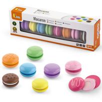 VIGA medinių sausainių rinkinys, spalvingi sausainiai „Macaroon“, 8 vnt.