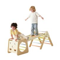 CLASSIC WORLD Medinis laipiojimo rinkinys Montessori trikampis 5in1