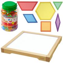 MASTERKIDZ LED Montessori mozaikos kaladėlės, 140 vnt.