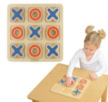 MASTERKIDZ Medinis žaidimas vaikams „Tic-Tac-Toe“ – loginė dėlionė