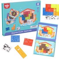 TOOKY TOY Magnetinė Montessori dėlionė Nojaus arka 26 vnt.