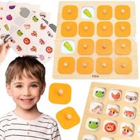 Viga Memory – Atminties žaidimas, 10 Montessori kortelių