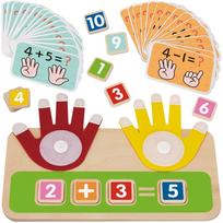 TOOKY TOY Skaičiuojame ant pirštų – edukacinis matematikos žaislas
