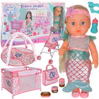 WOOPIE ROYAL Lėlė kūdikiams 36 cm Undinėlė Interaktyvus Rinkinys XXL 18in1