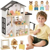 TOOKY TOY medinis lėlių namelis, 25 detalės