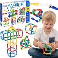 WOOPIE Magnetinių kaladėlių rinkinis 3D 128vnt. XXL
