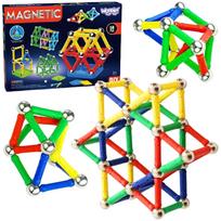 WOOPIE Magnetinių kaladėlių rinkinys 3D 58 vnt.