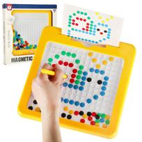 Magnetinės montessori lentos taškai geltoni