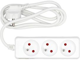 Buitinis ilgintuvas Vorel, 72500, 3 x 1 mm², 1.5 m, IP20, 3 lizdų