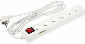 Buitinis ilgintuvas Vorel, 72531, 3 x 1 mm², 3 m, IP20, 6 lizdų, su jungikliu