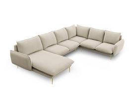 Minkštas kampas Cosmopolitan Design Panoramic Vienna, smėlio/auksinės spalvos