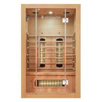 Infraraudonųjų spindulių kabina Kiruna120 su dviguba technologija 120x105 cm maumedžio mediena